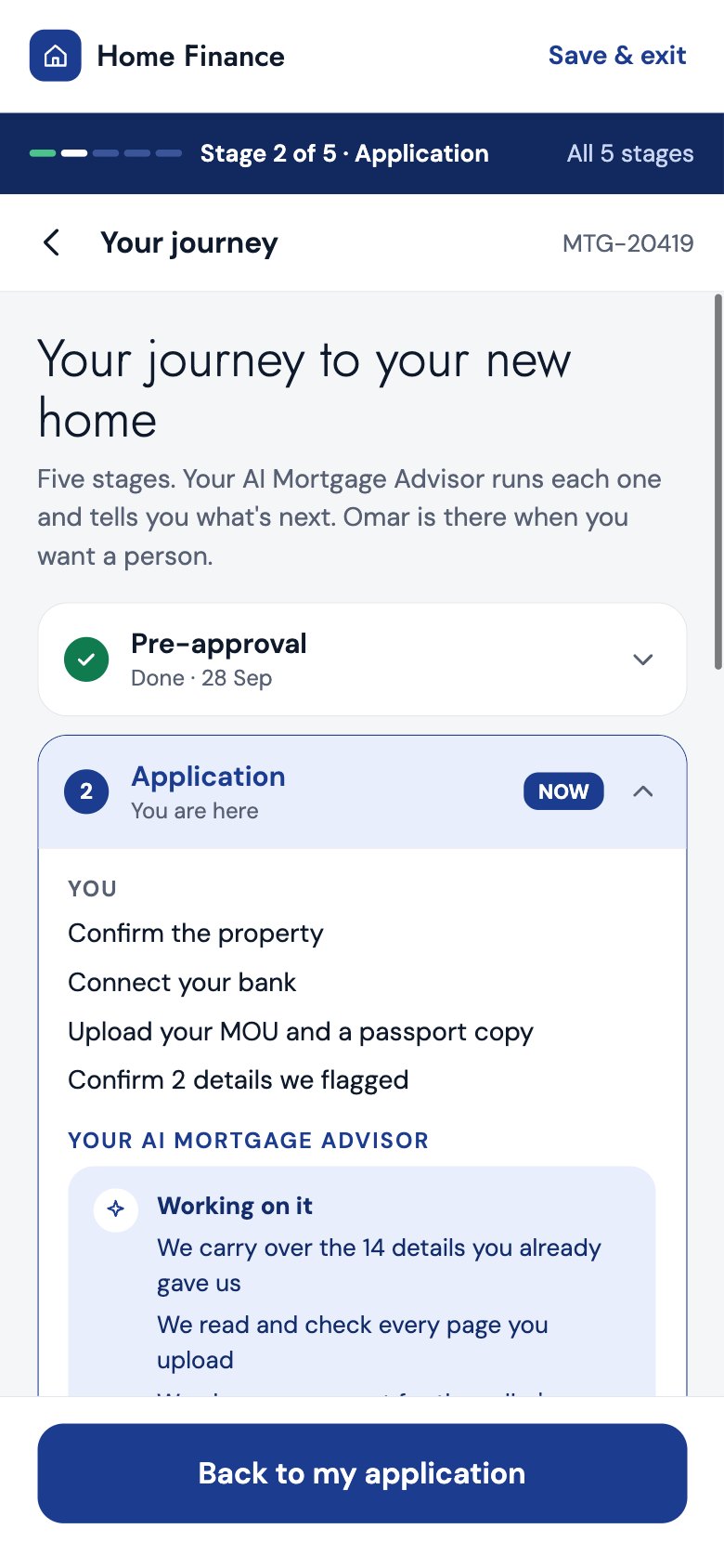 Your journey to your new home: mobile